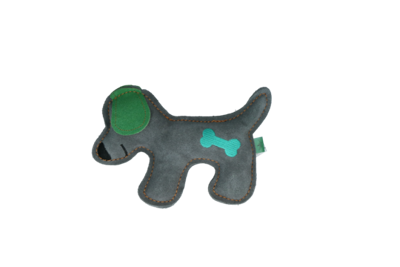 Holland Animal Care Tiny Doodles Doggy - Doodles Puppy - Hondenspeelgoed - Hondenspeelgoed met Piep - Groen - 17 cm