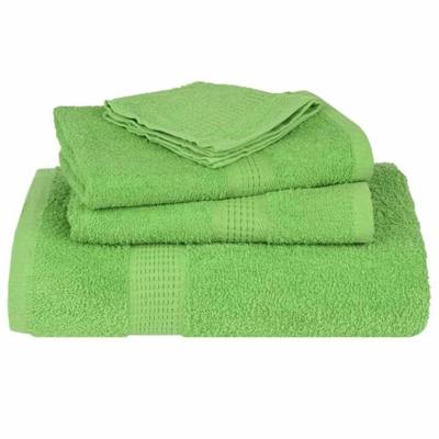 VidaXL Saunahanddoeken 4 st 80x200 cm 360 g/m² 100% katoen appelgroen VidaXL Saunahanddoeken 4 st 80x200 cm 360 g/m² 100% katoen appelgroen