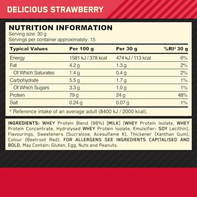 Gold Standard 100% Whey Protein | Optimum Nutrition | Delicious - thumbnail