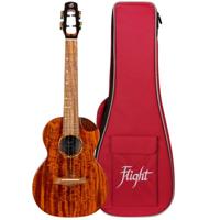 Flight Royal Series Mustang EQ-A Tenor elektrisch-akoestische tenor ukelele met gigbag - thumbnail