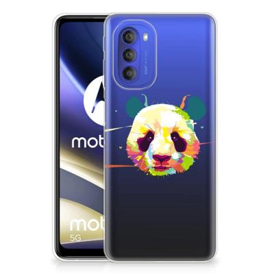 Motorola Moto G51 5G Telefoonhoesje met Naam Panda Color Motorola Moto G51 5G Telefoonhoesje met Naam Panda Color