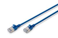 Digitus DK-1632-A-030S-B RJ45 Netwerkkabel, patchkabel CAT 6A F/FTP 3 m Blauw Kleurcodering, Afgeschermd, Meerdradig, Met anti-kniktule 1 stuk(s) - thumbnail