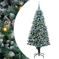 VidaXL Kunstkerstboom groen 180 cm pvc en staal en kunststof - thumbnail