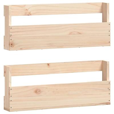 VidaXL Wandschoenenrekken 2 st 59x9x23 cm massief grenenhout VidaXL Wandschoenenrekken 2 st 59x9x23 cm massief grenenhout