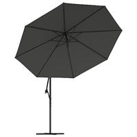 Zweefparasol met aluminium paal 350 cm antracietkleurig - thumbnail