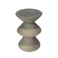 Tower Living Bijzettafel 'Vinci Due' Suarhout, 30cm, kleur Whitewash - thumbnail