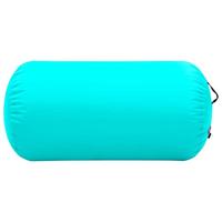 VidaXL Gymnastiekrol met pomp opblaasbaar 120x90 cm pvc groen - thumbnail