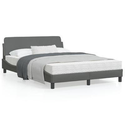 Bedframe zonder matras 120x200 cm stof donkergrijs