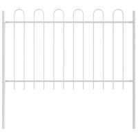 Tuinhek 3 pcs Wit 5,1 x 1 m Poedercoating staal - thumbnail