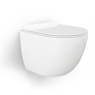 Wandcloset Best Design Lavina Rimless 49 cm Inclusief Zitting Glans Wit