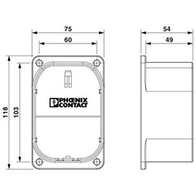 Phoenix Contact 1624153 eMobility montageframe Zwart
