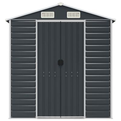 Tuinschuur 191x300x198 cm gegalvaniseerd staal antracietkleurig