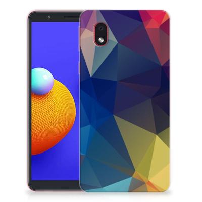 Samsung Galaxy A01 Core | TPU Hoesje | Polygon Dark