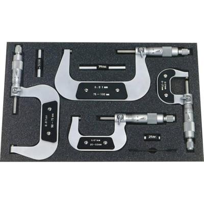 HELIOS PREISSER 0800 513 Schroefmaatset 0 - 100 mm Aflezing: 0.01 mm DIN 863-1 HELIOS PREISSER 0800 513 Schroefmaatset 0 - 100 mm Aflezing: 0.01 mm DIN 863-1