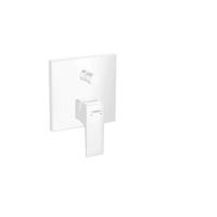 Hansgrohe Metropol ééngreeps badmengkraan afbouwdeel met rechte greep en zekerheidscombinatie, mat wit - thumbnail