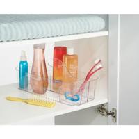 mDesign - Organizer - perfecte opbergbak/bureau-organizer - geweldig voor teken- en knutselspullen en naaigerei - plastic - doorzichtig - thumbnail