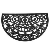 Siena Garden 368-1-441-002 Antik Rubberen mat (l x b x h) 75 x 45 x 1.2 cm Binnen/buiten Zwart - thumbnail