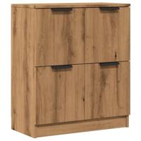 Dressoir 60x30x70 cm bewerkt hout artisan eikenkleurig - thumbnail