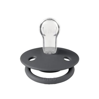 Set van 2 BIBS De Lux siliconen spenen ijzergrijs + babyblauw Set van 2 BIBS De Lux siliconen spenen ijzergrijs + babyblauw