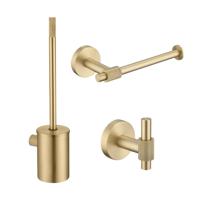 Toilet Accessoires Set Best-Design Nancy Mat Goud - thumbnail