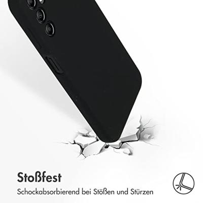 Accezz Liquid Silicone Backcover Samsung Galaxy A14 (5G) Telefoonhoesje Zwart Accezz Liquid Silicone Backcover Samsung Galaxy A14 (5G) Telefoonhoesje Zwart
