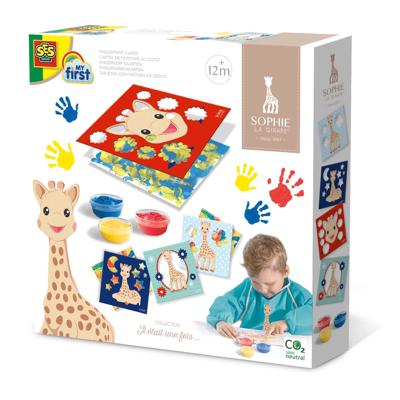 SES Creative Vingerverfkaarten(Sophie la girafe junior 4-delig SES Creative Vingerverfkaarten(Sophie la girafe junior 4-delig
