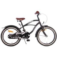 Volare black cruiser kinderfiets - jongens - 18 inch - zwart - 95% afgemonteerd - thumbnail