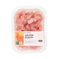 Jumbo Kalkoenblokjes 250g - thumbnail