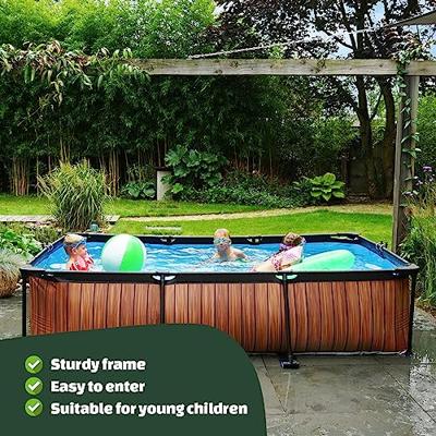 EXIT Frame Pool 300x200x65cm (12v Cartridge filter) - Grijs