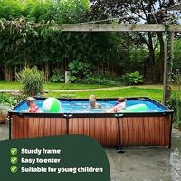 EXIT Frame Pool 300x200x65cm (12v Cartridge filter) - Grijs - thumbnail