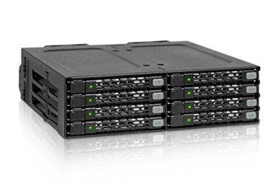 Icy Dock MB998SP-B opslagbehuizing 8x2,5 SATA behuizing voor 5,25 extern