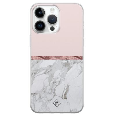 iPhone 14 Pro Max siliconen hoesje - Rose all day