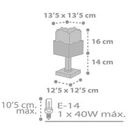 Dalber Kinderkamer tafellampPanda soft blauw - 63161T - thumbnail