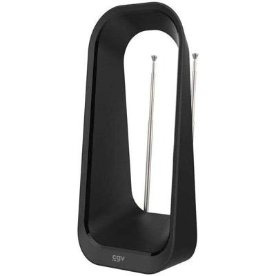 CGV AN-Rise versterkte binnenantenne voor tv - VHF/UHF-ontvangst - Werkt op netstroom - DTT-compatibel