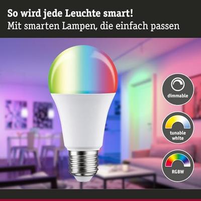 29145 Paulmann Home LED-lamp E27 Energielabel: F (A - G) 11 W RGBW Mat 29145 Paulmann Home LED-lamp E27 Energielabel: F (A - G) 11 W RGBW Mat
