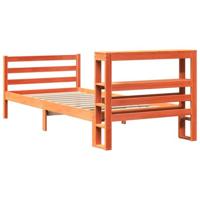 Bedframe zonder matras massief grenenhout wasbruin 100x200 cm - thumbnail