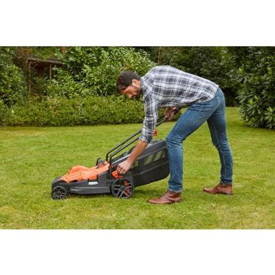 Black & Decker Grasmaaier Elektrisch Instelbare maaihoogte, In hoogte verstelbare greep met klapfunctie 1800 W Snijbreedte max. 42 cm