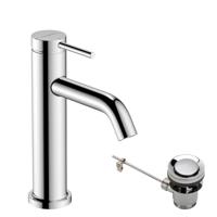 Hansgrohe Tecturis S Wastafelmengkraan - trekwaste - coolstart -11.6cm uitloop - chroom 73314000 - thumbnail