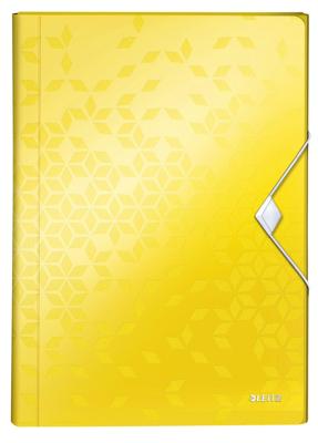 Projectmap leitz wow voor a4 6 vaks pp geel | 5 stuks Projectmap leitz wow voor a4 6 vaks pp geel | 5 stuks