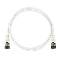 LogiLink CQ9011S RJ45 Netwerkkabel, patchkabel CAT 6A U/FTP 0.30 m Wit Extreem dun, Vlambestendig, Flexibel, Folie afscherming, Halogeenvrij, Snagless, - thumbnail