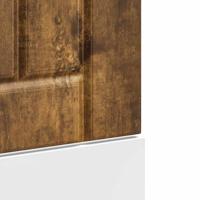 Vaatwaspaneel Lucca bewerkt hout gerookt eikenkleurig - thumbnail