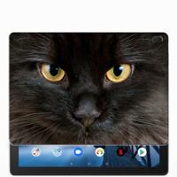Lenovo Tab E10 Back Case Zwarte Kat - thumbnail