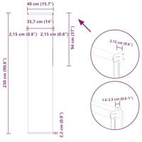 Rolgordijn verduisterend 40x230cm stofbreedte 35,7 cm polyester - thumbnail