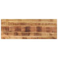 Tafelblad rechthoekig 160x50x3,8 cm massief ruw mangohout - thumbnail