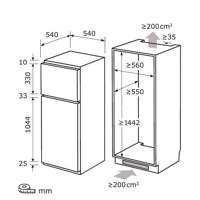 Exquisit EKGC265-40-040E Inbouw koel-vriescombinatie - thumbnail