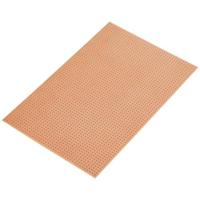 TRU COMPONENTS Printplaat Zonder Cu-laag Hardpapier (l x b) 16 cm x 10 cm Rastermaat 2.54 mm Inhoud 1 stuk(s) - thumbnail