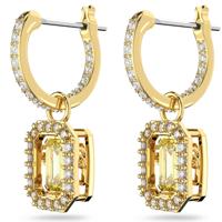 Swarovski 5641169 Oorknoppen Millenia Octagon goudkleurig-geel-wit 8 x 23 mm - thumbnail