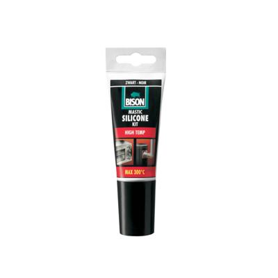 Siliconenkit High Temp Zwart Tube 60 ml Bison - Bison