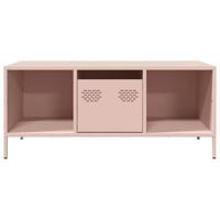 Salontafel 101,5x50x43,5 cm koudgewalst staal roze - thumbnail