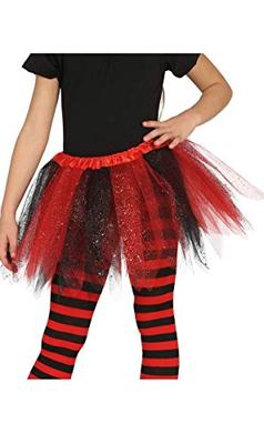 Tutu Rood/Zwart Glitter Kind